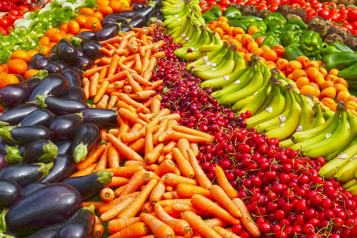 variety of fruits and vegetables